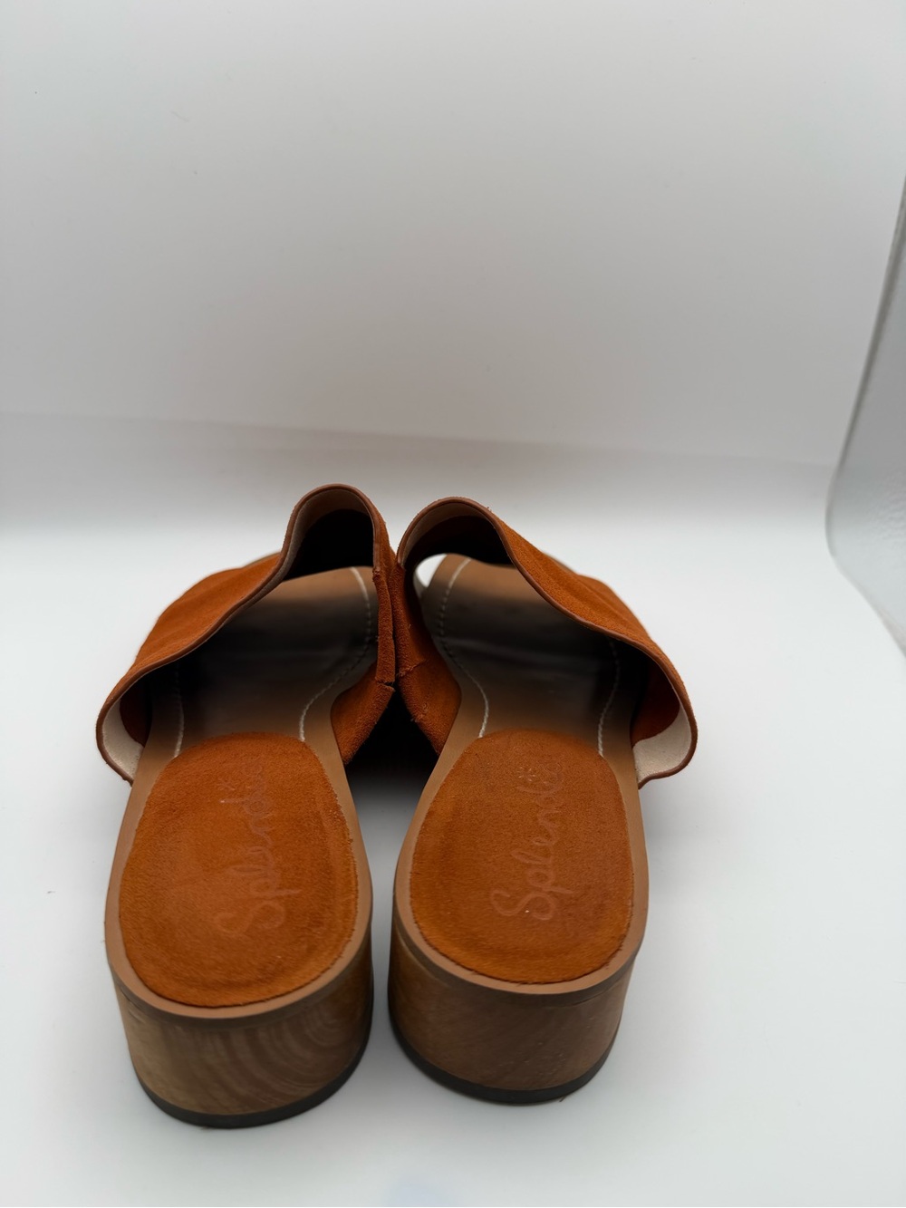 Splendid Suede Slide Mules in Rust - Picture 4 of 6